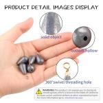 Copper-Cored Fishing Weights Sinkers Kit – 25PCS