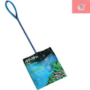 4-Inch Blue Nylon Fishing Net with Handle