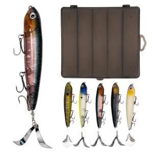 Topwater Plopping Lure Kit for Bass and Pike
