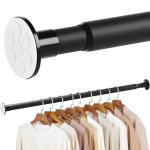 Adjustable No-Drill Closet Rod for Hanging Clothes