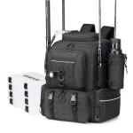 WANOON 45L Fishing Tackle Backpack with Rod Holders