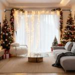 Adjustable Black Tension Shower Curtain Rod 40-87