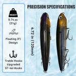 Topwater Plopping Lure Kit for Bass and Pike