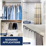 Adjustable No-Drill Closet Rod for Hanging Clothes