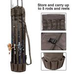 Allnice Canvas Fishing Rod & Reel Organizer Bag