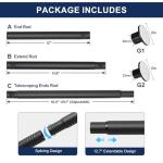 Adjustable No-Drill Closet Rod for Hanging Clothes