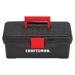 Lockable 13-Inch Fishing Tool Box in Red/Black