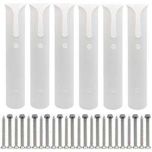 Litoexpe 6 Pcs Wall-Mounted Fishing Rod Holders