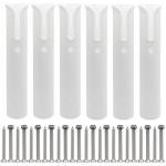 Litoexpe 6 Pcs Wall-Mounted Fishing Rod Holders