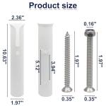 Litoexpe 6 Pcs Wall-Mounted Fishing Rod Holders