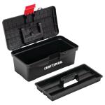 Lockable 13-Inch Fishing Tool Box in Red/Black