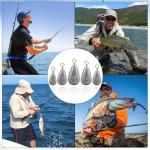 26-Piece Fishing Weights Sinkers Kit in 5 Sizes