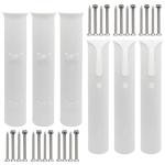 Litoexpe 6 Pcs Wall-Mounted Fishing Rod Holders