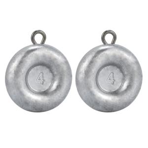 Dr.Fish 5 Pack Fishing Coin Sinkers Lead Fishing Weights Disc Weights No Roll Freshwater Saltwater River Bank Surf Fishing Catfishing, 1oz