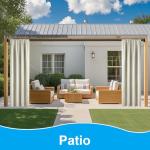 Adjustable Tension Curtain Rod - Black, No Drilling