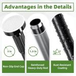 ZYKORT Extra Long Tension Curtain Rod, 39-173 In