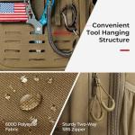 Piscifun Lightweight Fishing Tackle Backpack with Rod Holder