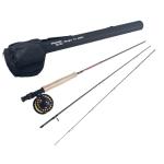 Aventik Fly Fishing Rod with Tube, 3-Piece (0/1wt, 2/3wt) & 4-Piece (3/4wt, 5/6wt), Carbon Fiber Fast Action Ultra-Portable Travel Fly Rod (Riverflow Series)(6'1'' LW0/1 Kit)