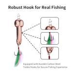 Glow Metal Fishing Lures with Fun Spinners