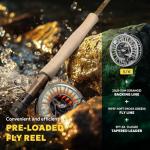 SF-003 Pro Fly Fishing Reel with Moss Green Line