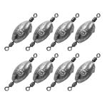 20 Pcs Inline Trolling Fishing Weights with Swivels