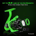 KastKing Zephyr 500 Spinning Reel - Green