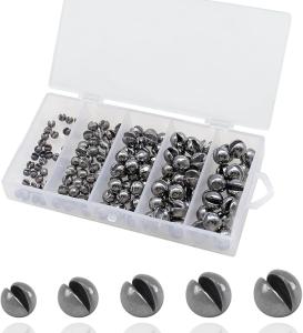 150 Round and Removable Fishing Weights in 5 Sizes