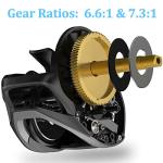 Cadence Essence Lightweight Baitcasting Fishing Reel