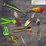 UperUper Fishing Lure Kit with Tackle Box
