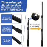 SEASPRO Adjustable Telescoping Fishing Net - Black