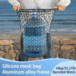 SEASPRO Adjustable Telescoping Fishing Net - Black