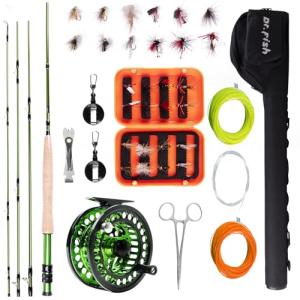 Dr.Fish 9ft Fly Fishing Rod and Reel Combo