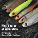 TRUSCEND Pre-Rigged Squid Lures for All Fishing