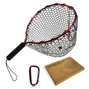 Aluminum Fishing Landing Net with Silicone Mesh