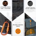 Waterproof Fishing Backpack with Rod Holders, 42L