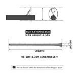 Ice Fishing Rod Covers with Elastic Bands - 6 Pack