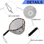 Aluminum Fishing Landing Net with Silicone Mesh