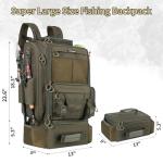BLISSWILL Fishing Backpack with Cooler and Rod Holders