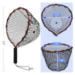 Aluminum Fishing Landing Net with Silicone Mesh