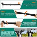 Adjustable Car Clothes Hanger Rack, 30-62 Inches