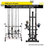 Jorazor 24-Slot Fishing Rod Holder and Rack