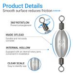 15pcs Inline Trolling Weights for Fishing