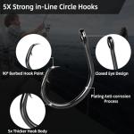 25 High Carbon Catfish Circle Hooks Size 1#