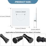 UAREP No-Drill Waterproof Shower Rod Holders