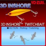 Yo-Zuri 3D Inshore Mullet Twitchbait 90mm