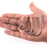 Dr.Fish 100 High Carbon Octopus Fishing Hooks