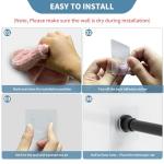 UAREP No-Drill Waterproof Shower Rod Holders