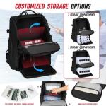 40L Fishing Tackle Backpack with Rod Holders