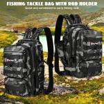 Dolodomy Fishing Backpack with Rod Holder and Storage