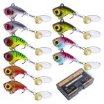 Goture VIB Tail Spinners Fishing Lure Set 10 Pcs